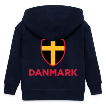 Drapeau national du Danemark - Veste à capuche enfant bio Stanley/Stella - marine - Dos