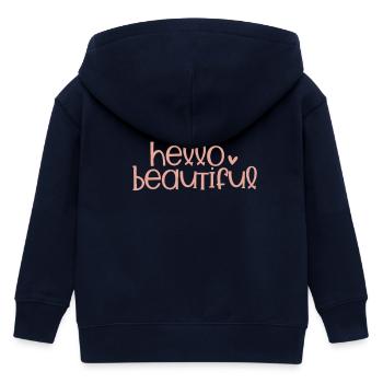 Hello Beautiful  - Veste à capuche enfant bio Stanley/Stella - marine - Dos