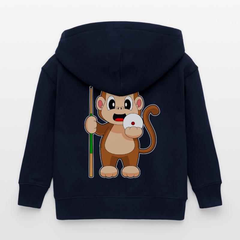 Queue de billard Monkey Veste à capuche enfant bio Stanley/Stella