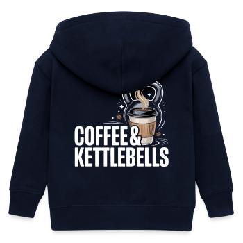 Coffee & Kettlebells Duo - Veste à capuche enfant bio Stanley/Stella - marine - Dos
