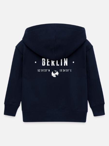 Berlin - Kinder Organic Kapuzenjacke Mini Cultivator von Stanley/Stella - Navy