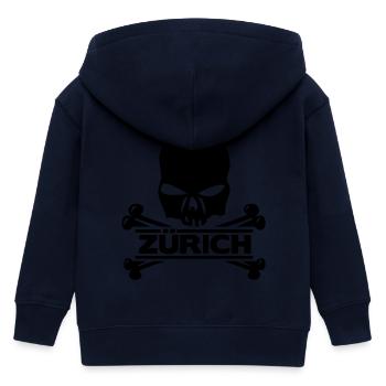 Zürich - Zürcher - Züri isch ois - Kinder Organic Kapuzenjacke Mini Cultivator von Stanley/Stella - Navy - Hinten