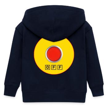 Stopp bei Logorrhoe - Kinder Organic Kapuzenjacke Mini Cultivator von Stanley/Stella - Navy - Hinten
