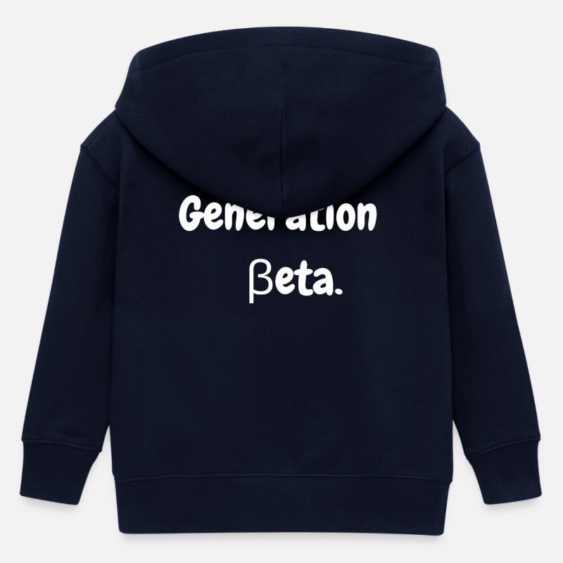 Génération bêta - Veste à capuche enfant bio Stanley/Stella - marine