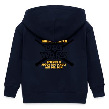 DAS WARS_v2 - Kinder Organic Kapuzenjacke Mini Cultivator von Stanley/Stella - Navy - Hinten