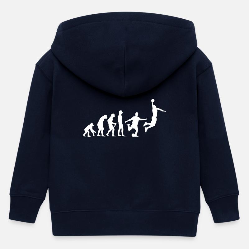 Basket-ball Evolution Basketball Basket - Veste à capuche enfant bio Stanley/Stella - marine