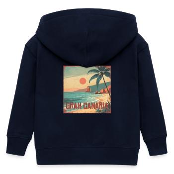 Gran Canaria - Kinder Organic Kapuzenjacke Mini Cultivator von Stanley/Stella - Navy - Hinten