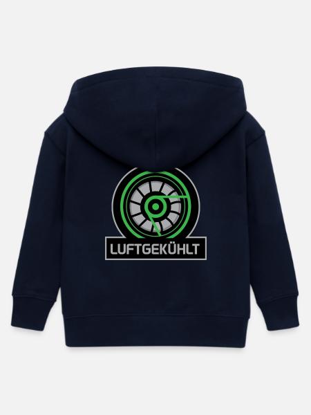 Luftgekühlt - Kinder Organic Kapuzenjacke Mini Cultivator von Stanley/Stella - Navy
