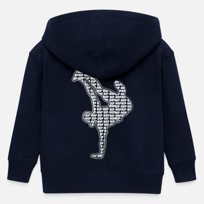 Breakdance - Veste à capuche enfant bio Stanley/Stella - marine