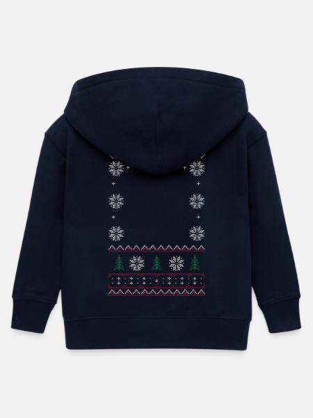 Christmas - Kinder Organic Kapuzenjacke Mini Cultivator von Stanley/Stella - Navy