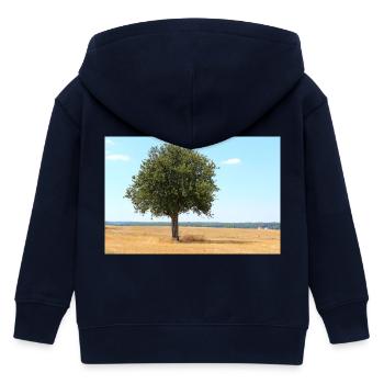Arbre, Environnement, Nature - Veste à capuche enfant bio Stanley/Stella - marine - Dos