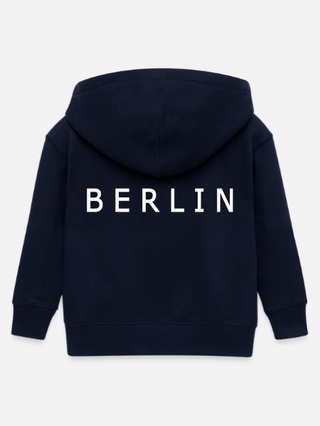 Berlin - Kinder Organic Kapuzenjacke Mini Cultivator von Stanley/Stella - Navy