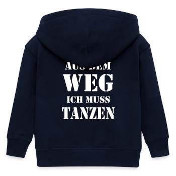 Aus dem weg ich muss tanzen - Kinder Organic Kapuzenjacke Mini Cultivator von Stanley/Stella - Navy - Hinten