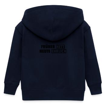 Autrefois gentil, maintenant honnête - Veste à capuche enfant bio Stanley/Stella - marine - Dos