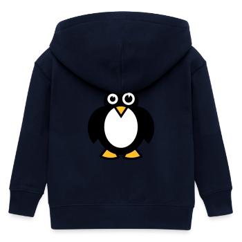 Lustiger Pinguin - Kinder Organic Kapuzenjacke Mini Cultivator von Stanley/Stella - Navy - Hinten