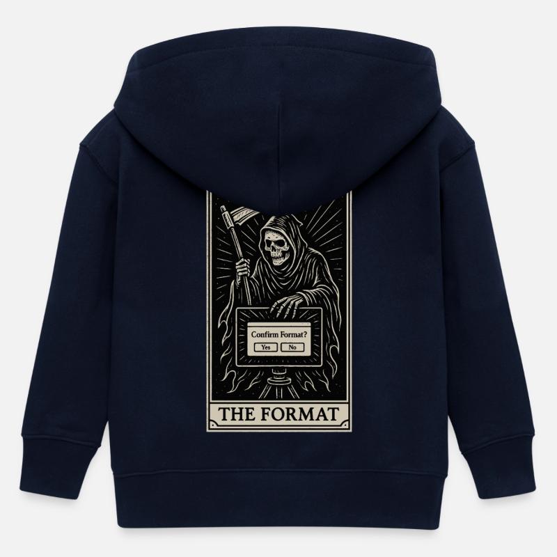 Datahoarding Tarot: Tod des Formats - Kinder Organic Kapuzenjacke Mini Cultivator von Stanley/Stella - Navy