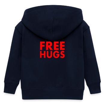 Free hugs - Kinder Organic Kapuzenjacke Mini Cultivator von Stanley/Stella - Navy - Hinten
