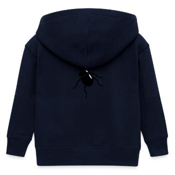 Scarabaeus Käfer / beetle (2c) - Kinder Organic Kapuzenjacke Mini Cultivator von Stanley/Stella - Navy - Hinten