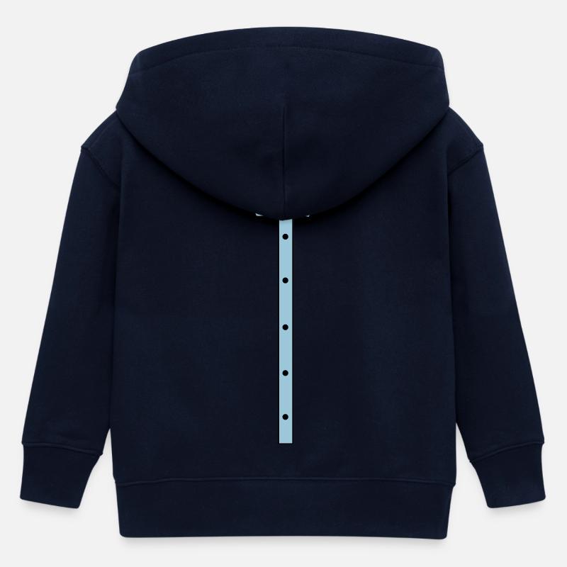 Nœud papillon et boutons - Veste à capuche enfant bio Stanley/Stella - marine