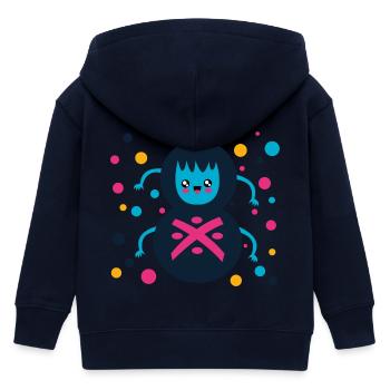 mignon araignée, cadeau, arachnide - Veste à capuche enfant bio Stanley/Stella - marine - Dos