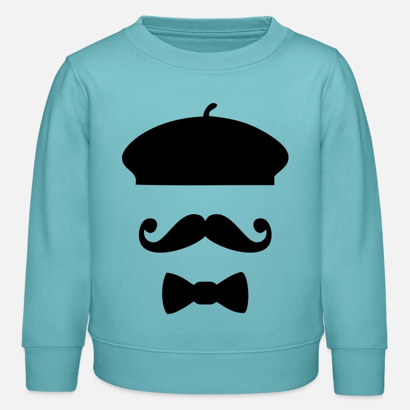 French Touch - Kids Organic Sweatshirt by Stanley/Stella - pastel turquoise