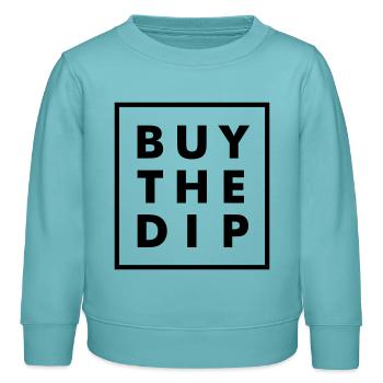 Buy the dip - Kinder Organic Sweatshirt Mini Changer von Stanley/Stella - Pastelltürkis - Vorne - AI Model Kid Female (0cm)