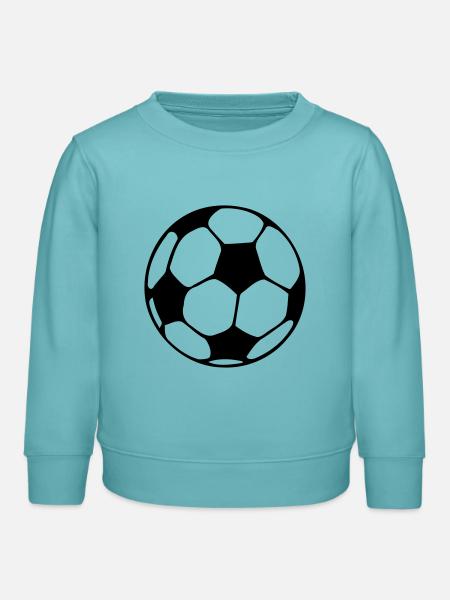 Fußball / Fussball - Kinder Organic Sweatshirt Mini Changer von Stanley/Stella - Pastelltürkis