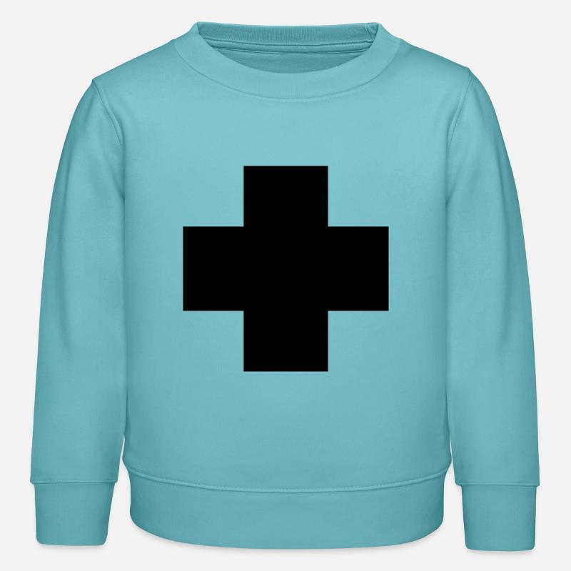 Croix - Sweat enfant bio Stanley/Stella - turquoise pastel