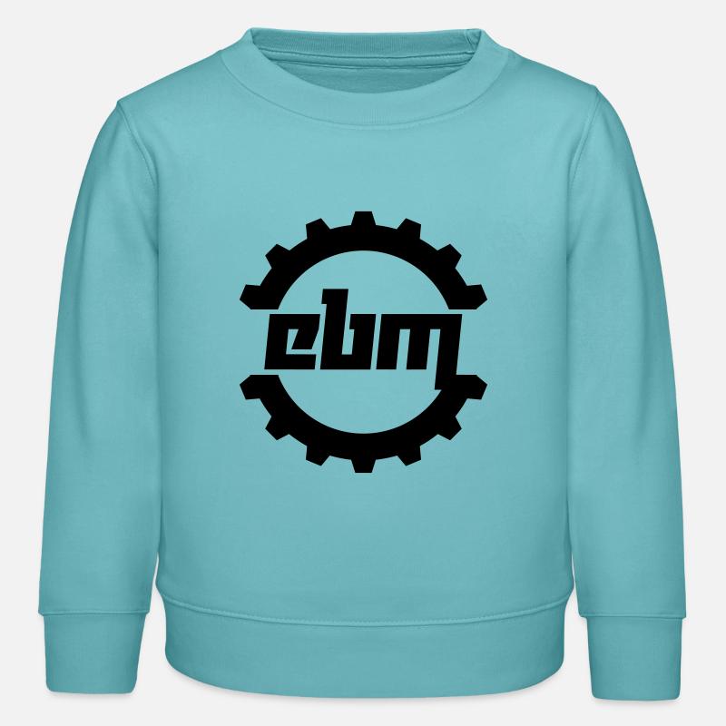 EBM (Vector) - Kinder Organic Sweatshirt Mini Changer von Stanley/Stella - Pastelltürkis