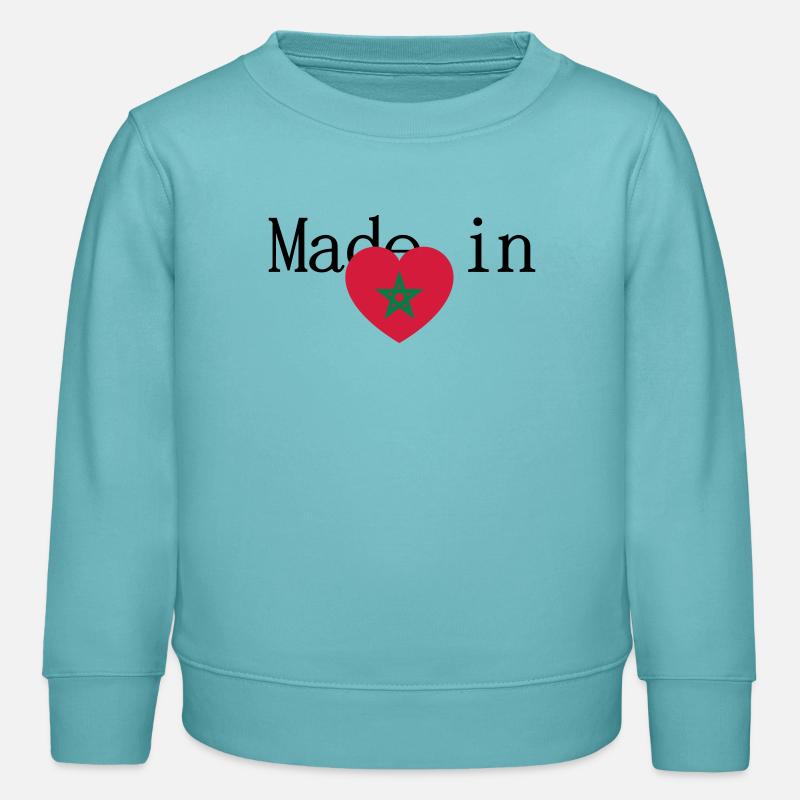 maroc - Sweat enfant bio Stanley/Stella - turquoise pastel