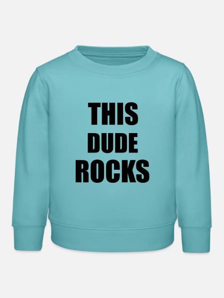 Dude Rocks - Kinder Organic Sweatshirt Mini Changer von Stanley/Stella - Pastelltürkis