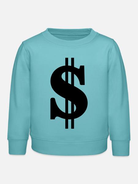 Dollar - Kinder Organic Sweatshirt Mini Changer von Stanley/Stella - Pastelltürkis