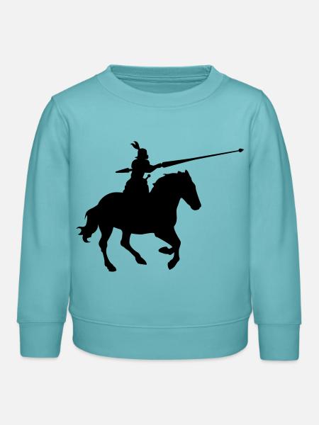 Ritter - Kinder Organic Sweatshirt Mini Changer von Stanley/Stella - Pastelltürkis