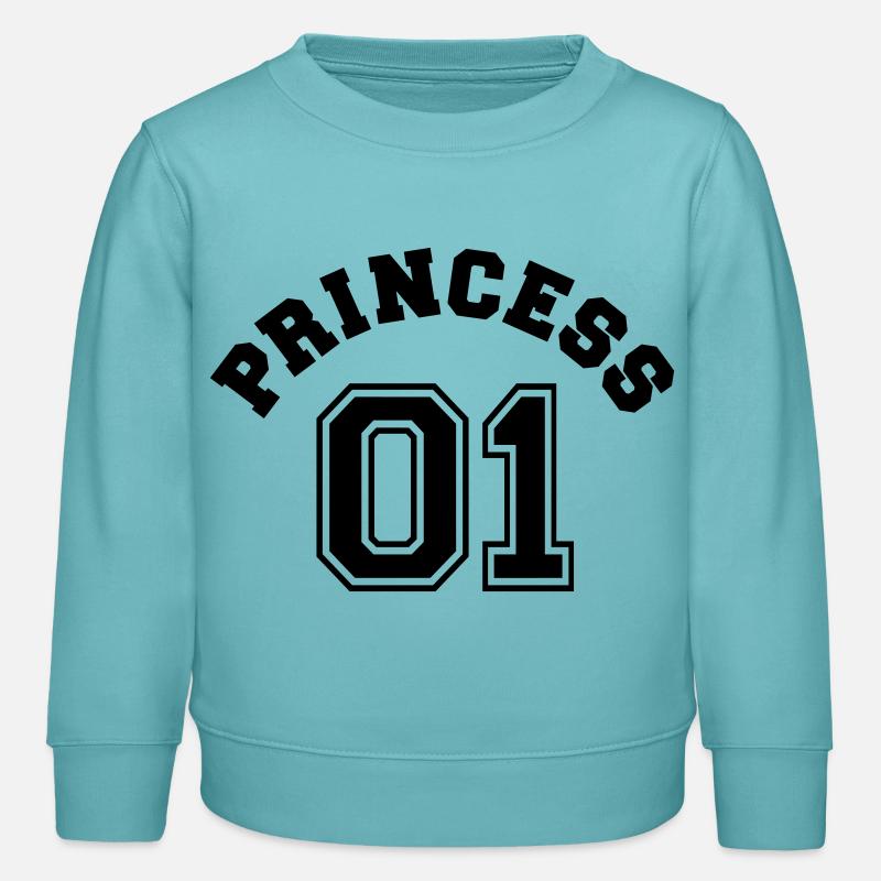 Princess 01 - Sweat enfant bio Stanley/Stella - turquoise pastel