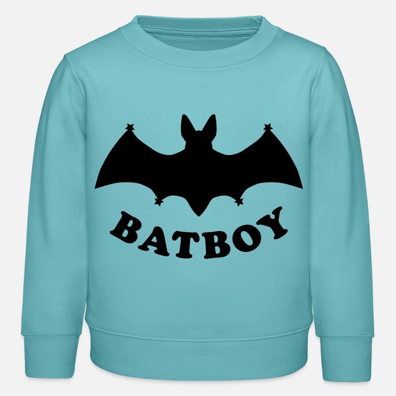 Batboy - Kinder Organic Sweatshirt Mini Changer von Stanley/Stella - Pastelltürkis