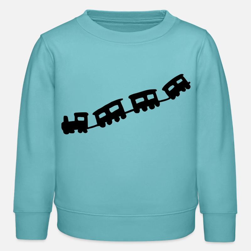train - Sweat enfant bio Stanley/Stella - turquoise pastel