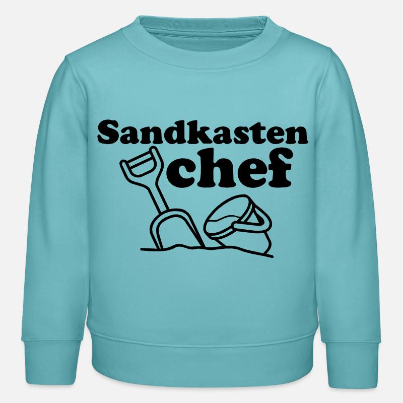 Sandkasten Chef - Kinder Organic Sweatshirt Mini Changer von Stanley/Stella - Pastelltürkis