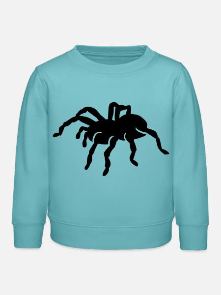 Spinne - Kinder Organic Sweatshirt Mini Changer von Stanley/Stella - Pastelltürkis