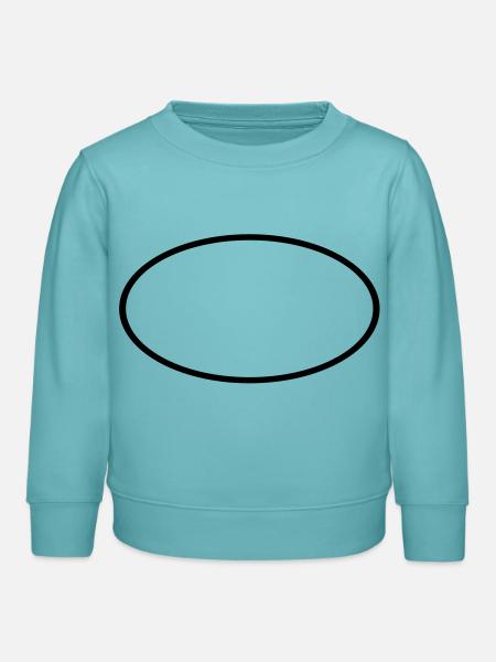 Kreis oval - Kinder Organic Sweatshirt Mini Changer von Stanley/Stella - Pastelltürkis