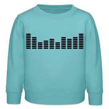 beat_f1 - Kinder Organic Sweatshirt Mini Changer von Stanley/Stella - Pastelltürkis - Vorne - AI Model Kid Female (0cm)
