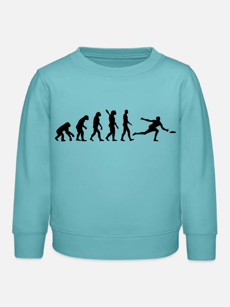 Frisbee - Kinder Organic Sweatshirt Mini Changer von Stanley/Stella - Pastelltürkis