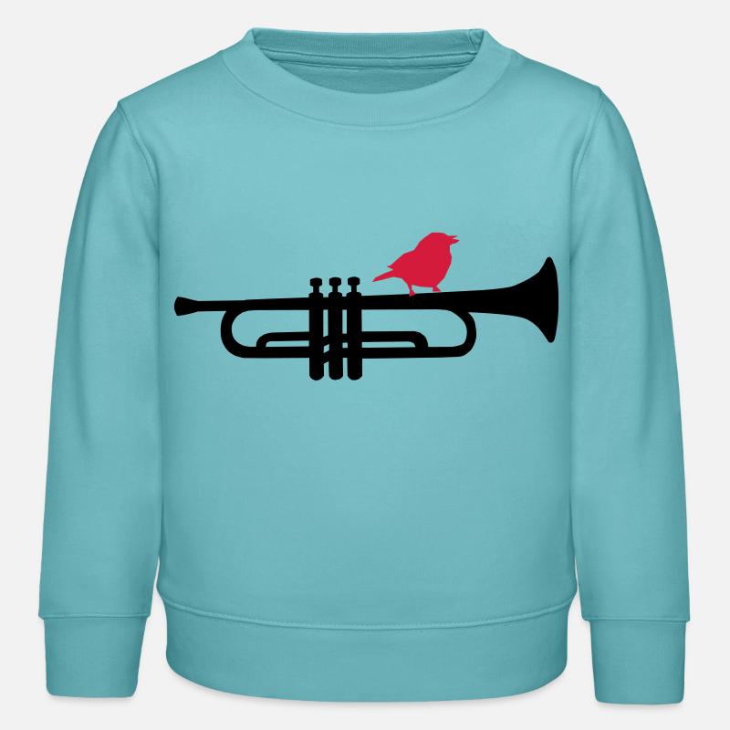 trumpet - Sweat enfant bio Stanley/Stella - turquoise pastel