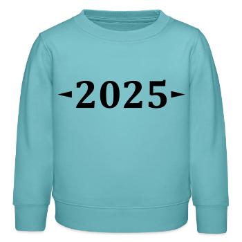 2025 - Kinder Organic Sweatshirt Mini Changer von Stanley/Stella - Pastelltürkis - Vorne - AI Model Kid Female (0cm)