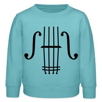 Geiger - Kinder Organic Sweatshirt Mini Changer von Stanley/Stella - Pastelltürkis - Vorne - AI Model Kid Female (0cm)