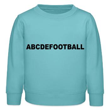 football - Kinder Organic Sweatshirt Mini Changer von Stanley/Stella - Pastelltürkis - Vorne - AI Model Kid Female (0cm)