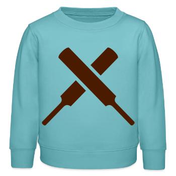 Cricket - Sweat enfant bio Stanley/Stella - turquoise pastel - Devant - AI Model Kid Female (0cm)