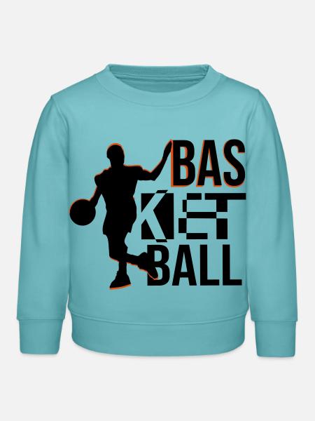 basketball - Kinder Organic Sweatshirt Mini Changer von Stanley/Stella - Pastelltürkis