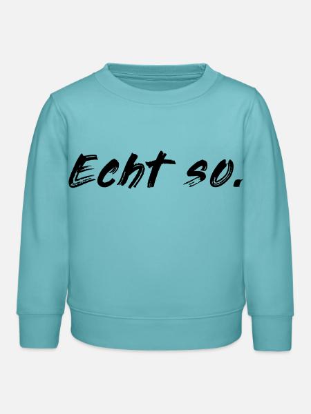 Echt so! - Kinder Organic Sweatshirt Mini Changer von Stanley/Stella - Pastelltürkis