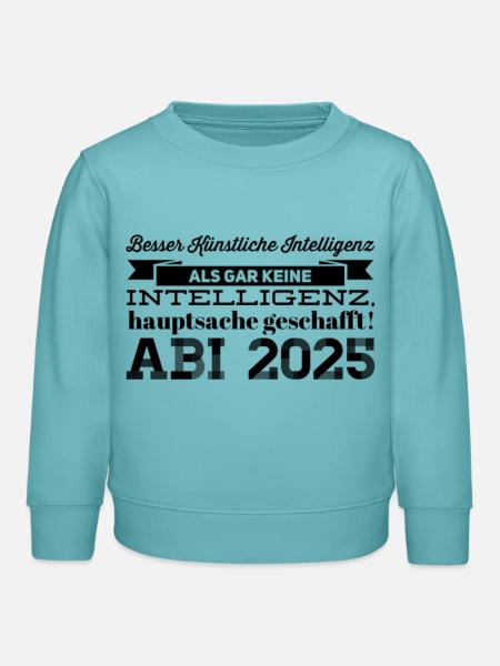 Abitur - Kinder Organic Sweatshirt Mini Changer von Stanley/Stella - Pastelltürkis