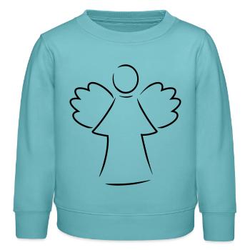 engel - Kinder Organic Sweatshirt Mini Changer von Stanley/Stella - Pastelltürkis - Vorne - AI Model Kid Female (0cm)